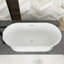 Baignoire autoportante 67 po en acrylique blanc