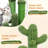 Road Cat Scratching Post Cactus Cat Scratcher Featuring With 3 Scratching Poles And Dangling Ball-Medium 23 Inches-2095802155
