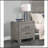 Modern Finish 1Pc Nightstand Of 2X Drawers Black Hardware Wooden Bedroom Furniture-1133878829