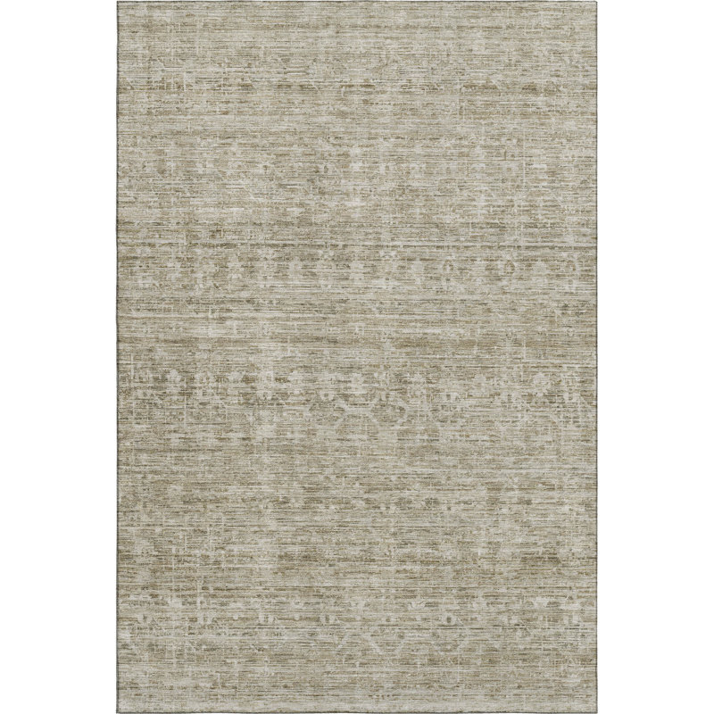 Premium Machine Washable Lubbers AMF1746 Stripe Rug, Rectangle 2'6" x 3'10"