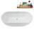 62.2'' x 28.7'' Soaking Acrylic Bathtub-95288340