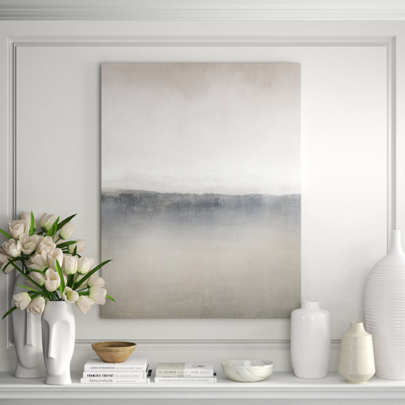 Mattina Nebbiosa I Print by Barclay Butera, 38" H x 30" W x 1.5" D