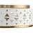 Avec 12.5 in. 1-Light Champagne Bronze Global Metal Flush Mount Light
