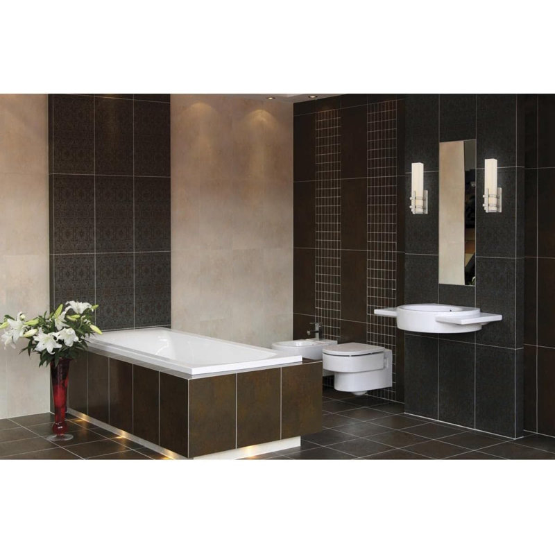 "Meuble-lavabo 1 lumière Nuvo BE8A267425234B75A10D0EEF5CF8571D - Nickel poli de 12 pouces pour un éclairage de salle de bain élégant"