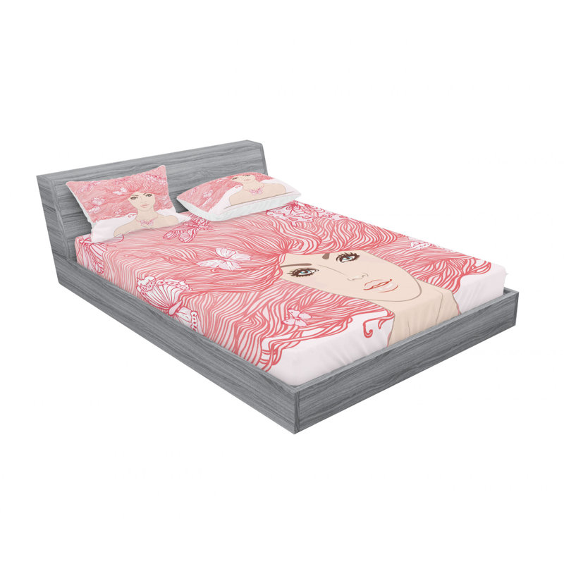 Microfiber Sheet Set, Full/Double Sheet Set with Fitted Sheet