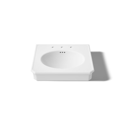 Claude by Studio McGee 24" Rectangular Pedestal/Console Table Bathroom Sink
