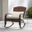 Fauteuil à bascule d'extérieur en osier, fauteuil d'extérieur à dossier haut pour véranda, balcon, blanc crème-1834086370