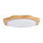 LumiLux 1-Light Modern Wood LED Flush Mount Ceiling Light for Bedroom
