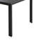 Ensemble de table et de chaises d'extérieur en acier de haute qualité, adapté au patio, au balcon, à la cour arrière, noir