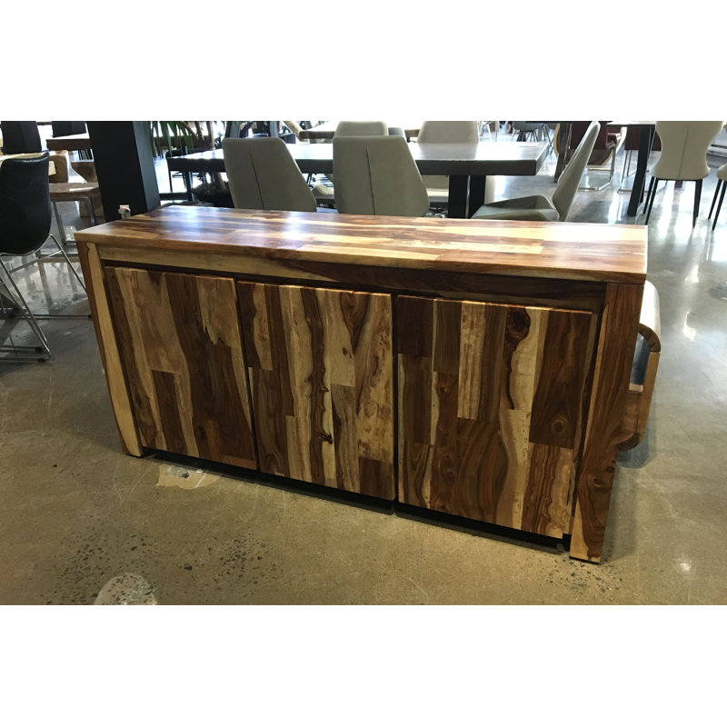 Table buffet de 60 po de largeur, Miel / Brun