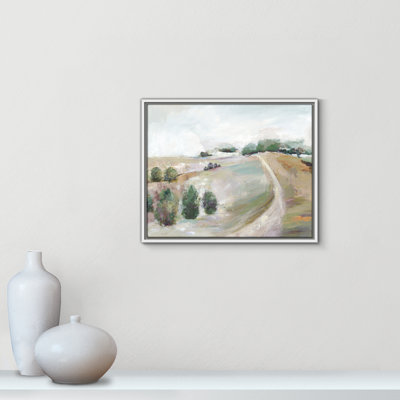 Kel Country Road Hill by Allison Pearce - Floater Frame Print on Canvas