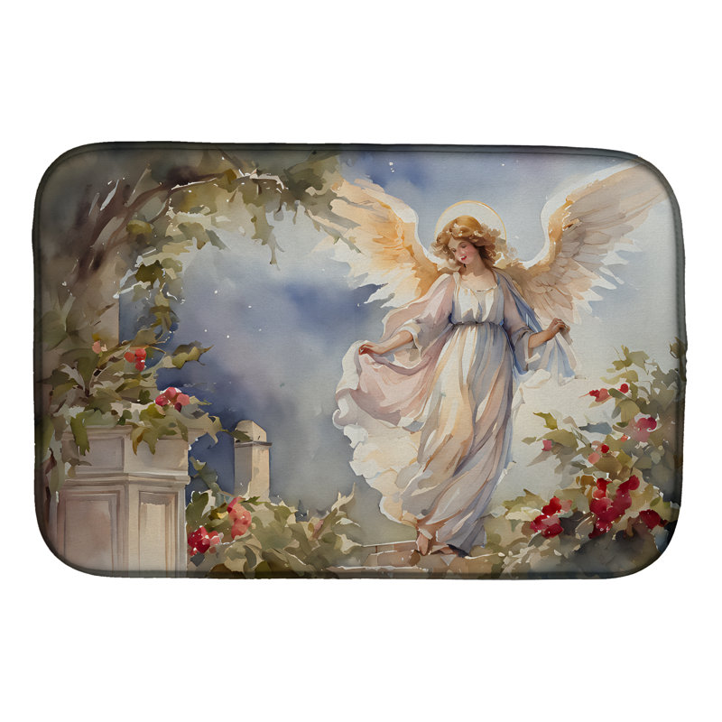 Christmas Angel Dish Drying Mat