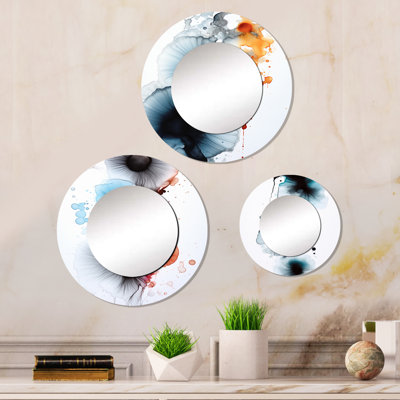 Aneth Metal Round Mirror