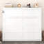 Grand lit escamotable mural, blanc
