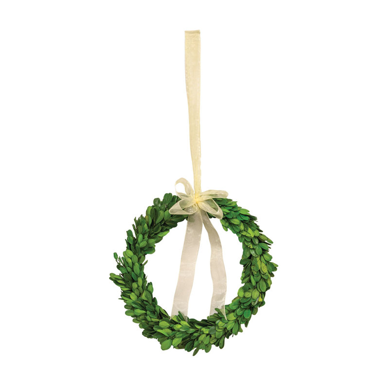 Preserved Boxwood Real Greenery 10'' Wreath