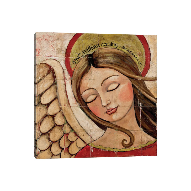 Pray Without Ceasing by Teresa Kogut - Print on Canvas, Wrapped Canvas, 30.48 cm H x 30.48 cm W