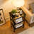 Set of 2 Industrial Black 3-Tier Nightstand – Narrow Bedside Tables with Storage for Bedroom, Living Room, or Small Spaces-1722866796