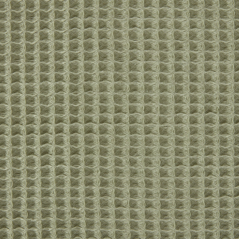 Calvin Klein Waffle Solid Shower Curtain, Green