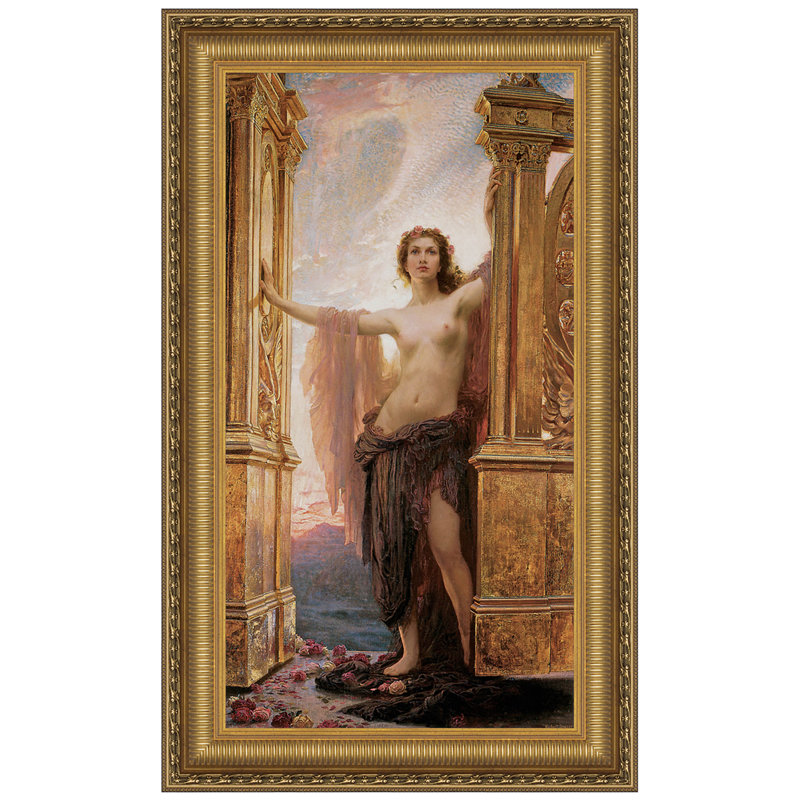 The Gates Of Dawn 1900 by Herbert James Draper - Single Picture Frame Print on Canvas, 29.25" H x 19.25" W x 1.875" D