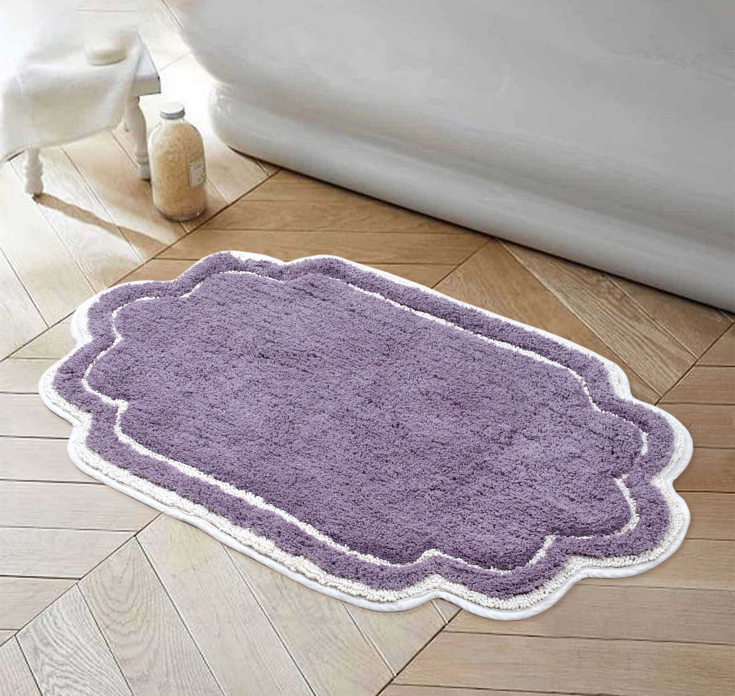Red Barrel Studio® Allure Collection 100% Cotton Bath Rug with Spray Latex  Backing & Reviews