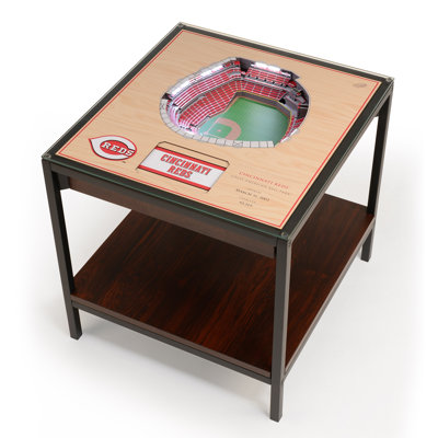Glass Top End Table