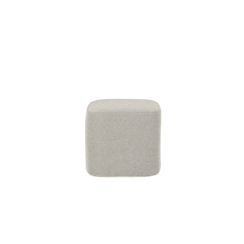 Luca Square Ottoman, Barley Polyester Blend
