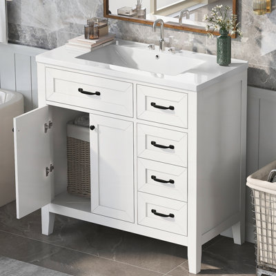 Meuble-lavabo avec tiroirs 36 po, 36 po avec lavabo