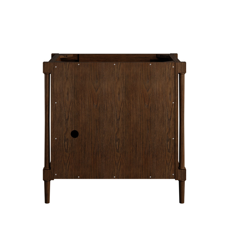 Kinnsden 36" W Single Vanity, Sable Oak, Tajnar Eclos, 8" Widespread