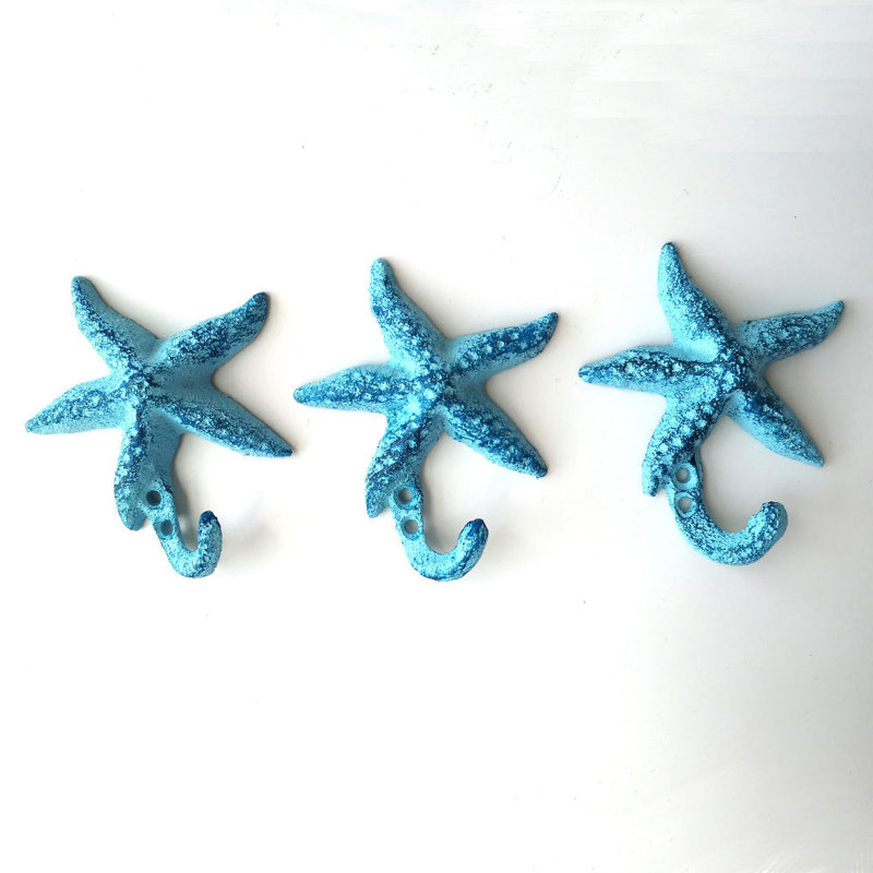 Crochets muraux étoile de mer, 4,5 po