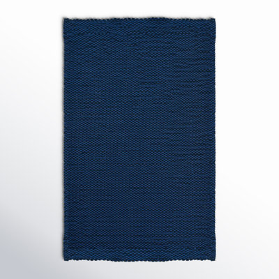 Marseille Hand Woven Geometric Blue Indoor Outdoor Rug