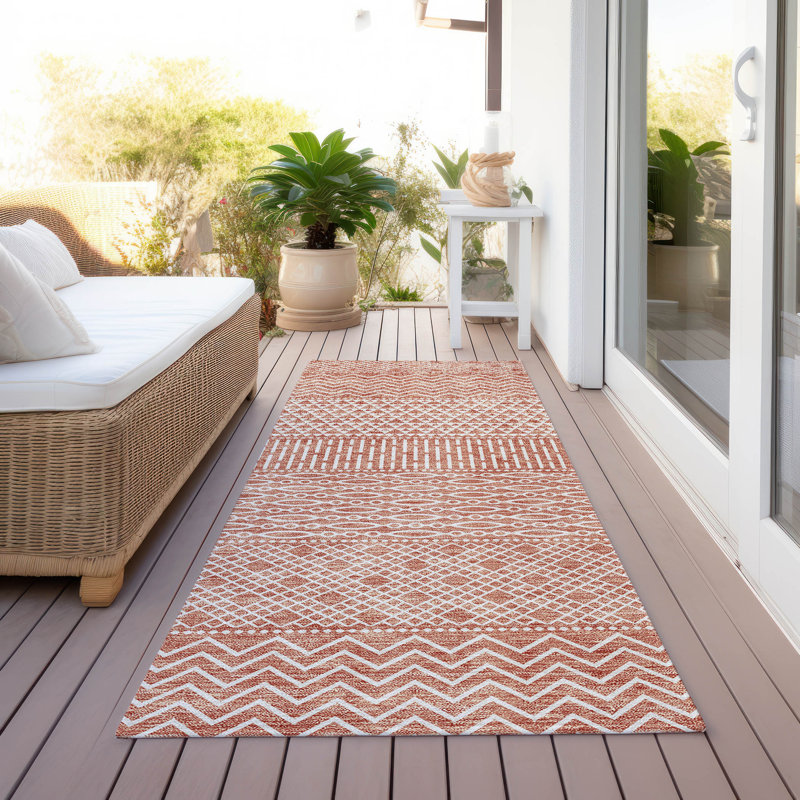 Tapis Tisdell avec envers antidérapant, Tapis de couloir 2 pi 3 po x 7 pi 6 po