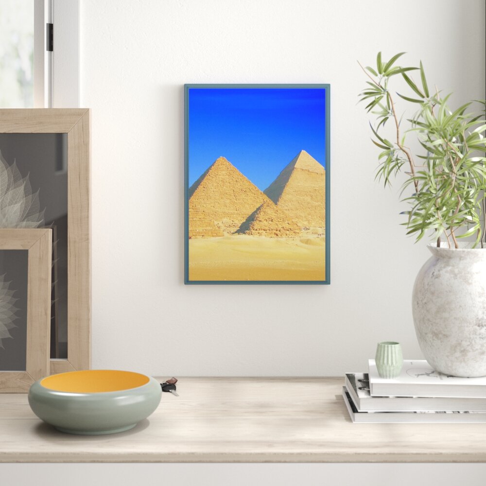 Gerahmtes Wandbild Pyramiden von Gizeh