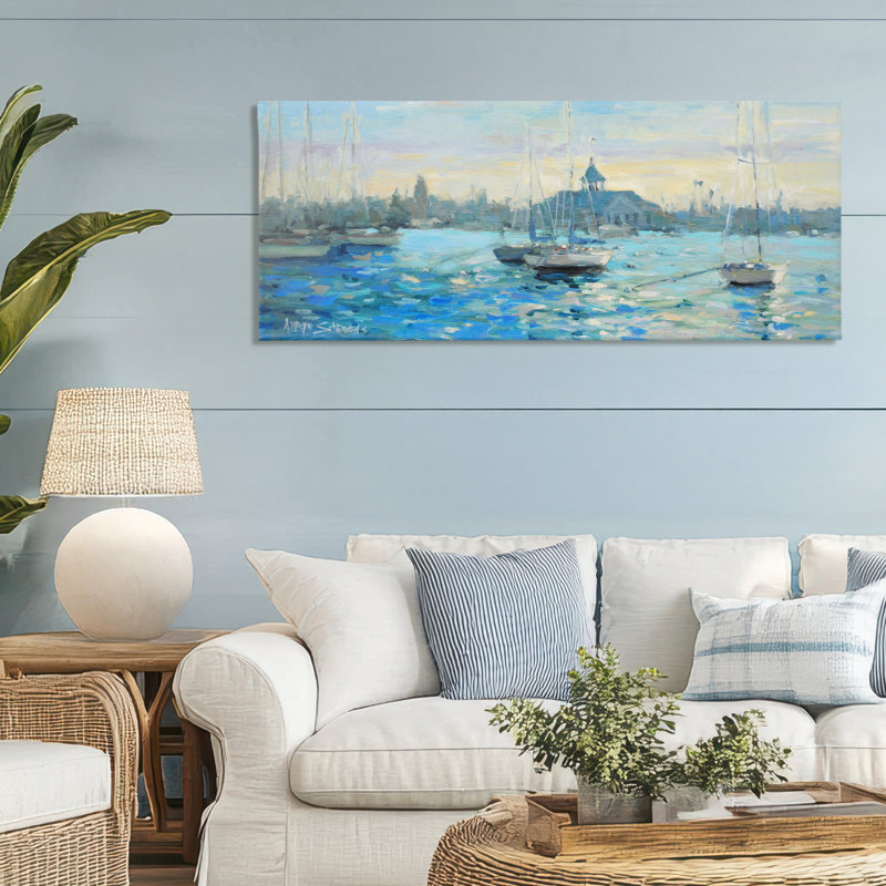 Dimanche sur toile, conception par Allayn Stevens, H 20 po x l 48 po