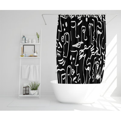 Elizet Polyester Shower Curtain