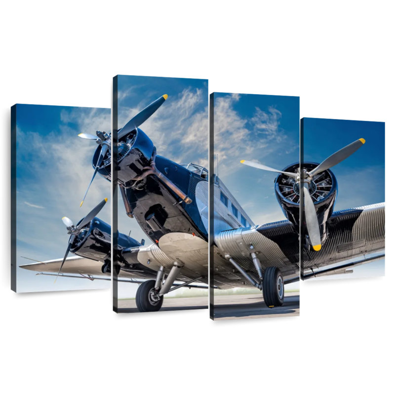 Avion militaire Mehar Vintage, H 27 po x l 43 po