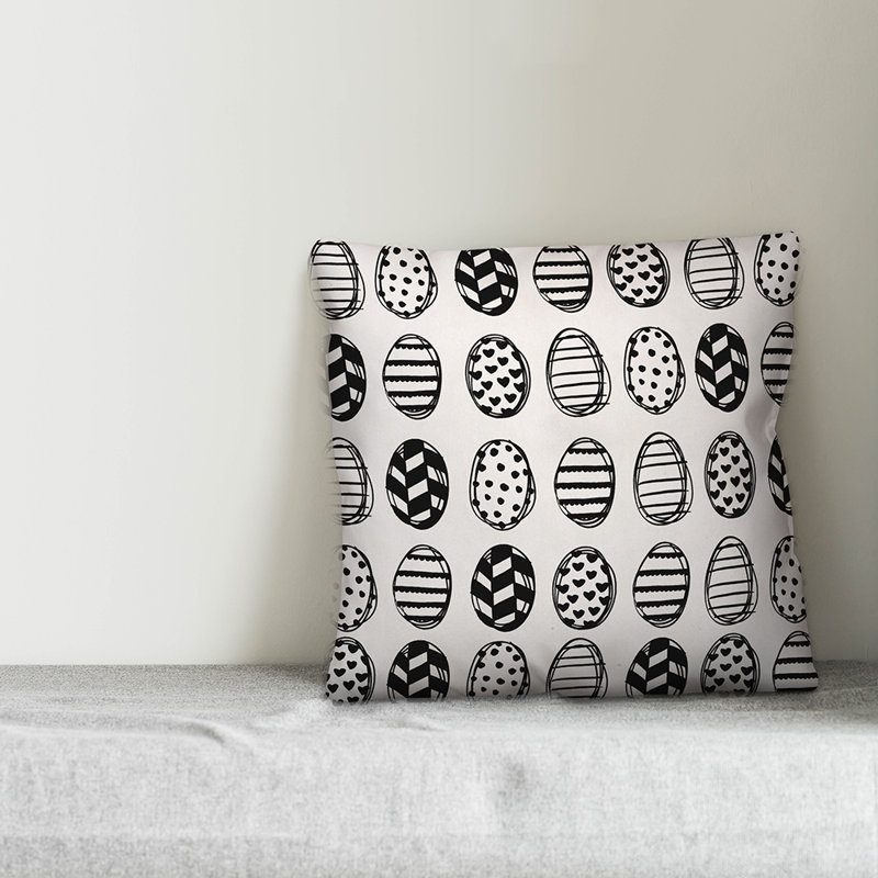 Egg Geometric Pillow Cover, 18" x 18"