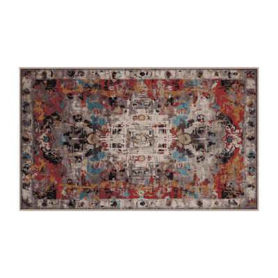 Tapis brun lavable à la machine
