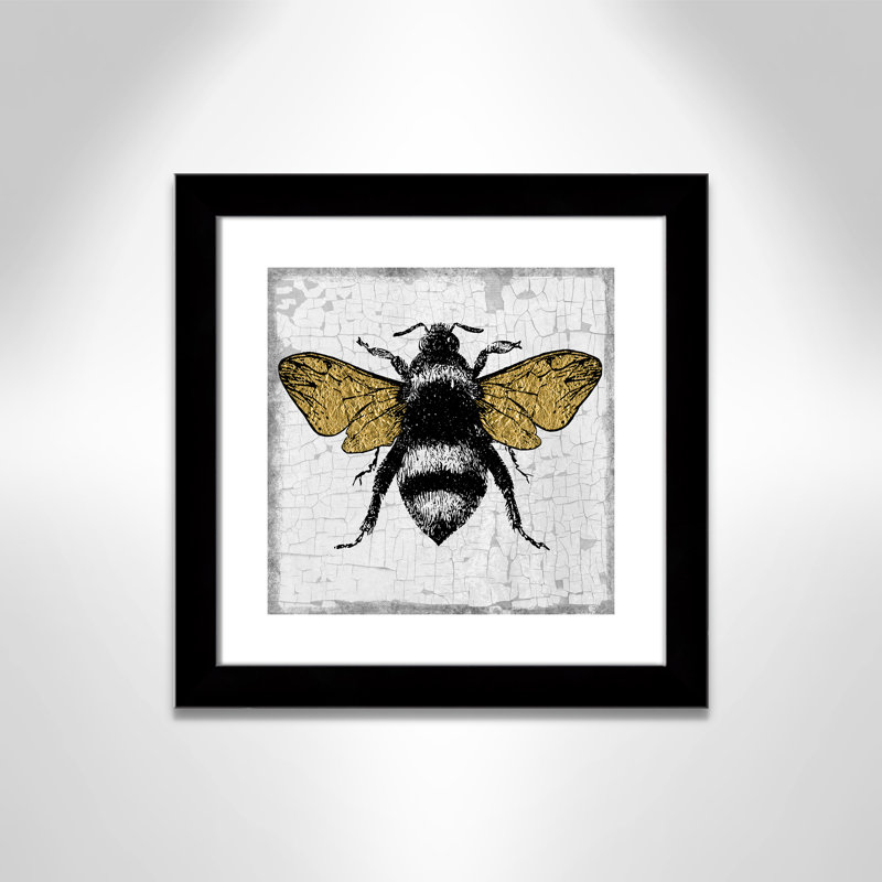 Gold Wing Bee - impression encadrée