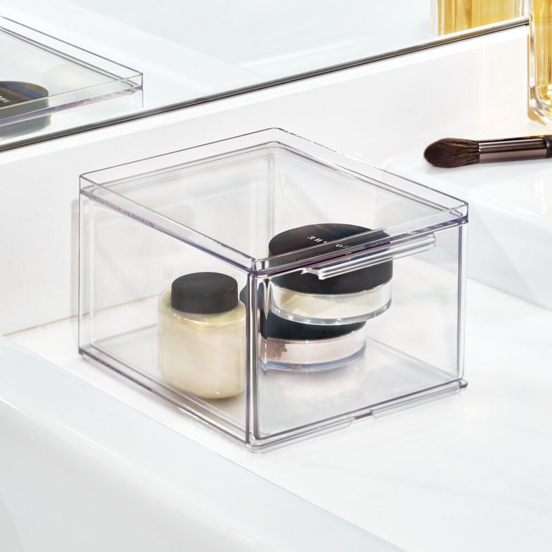 Stackable Kitchen Storage Drawer - Pull-Out Sliding Bin for Fridge, Pantry, Under-Sink, or Cabinet