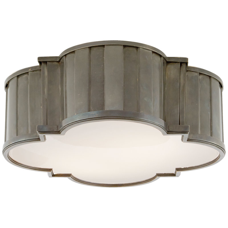 Thomas O'Brien Tilden Large Flush Mount, Antique Nickel
