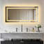Ashawnti LED Illuminated Bathroom Mirror with Fog-Free Touch Sensor-1267893915