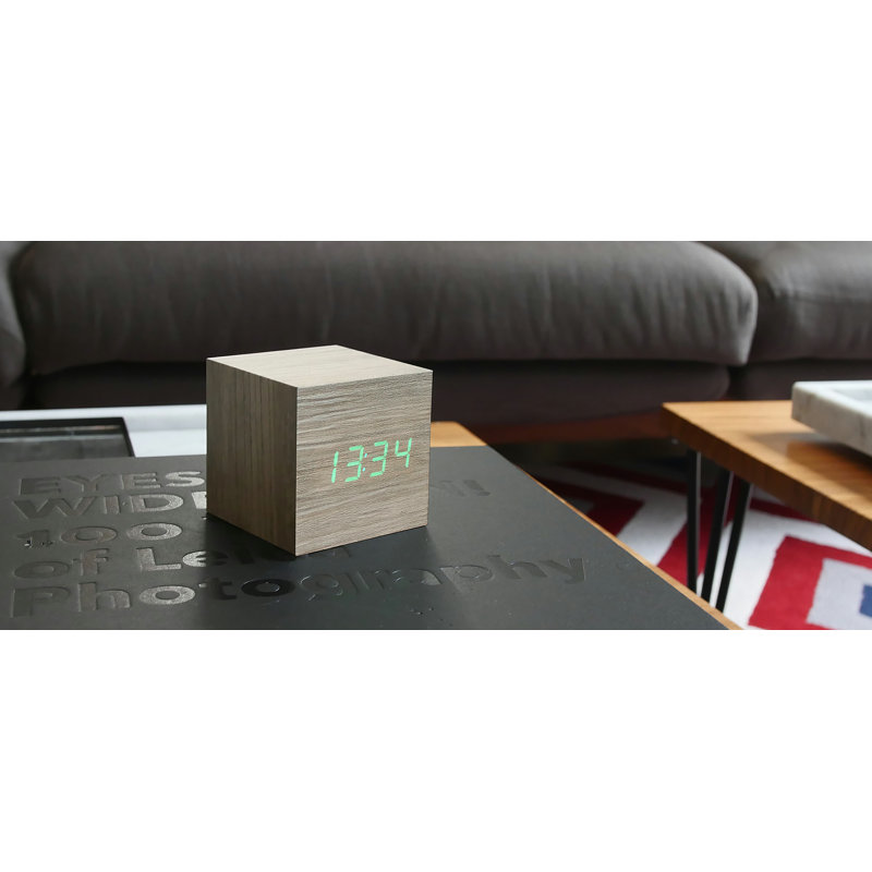 Réveil numérique moderne et contemporain, Beige cendre
