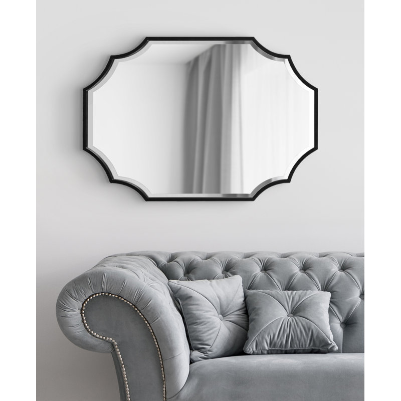 Miroir mural Galina, Noir