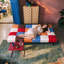 Sofa Bed, Click Clack Sofa Bed, Convertible Futon Settee, Futon Recliner Lounge for Living Room