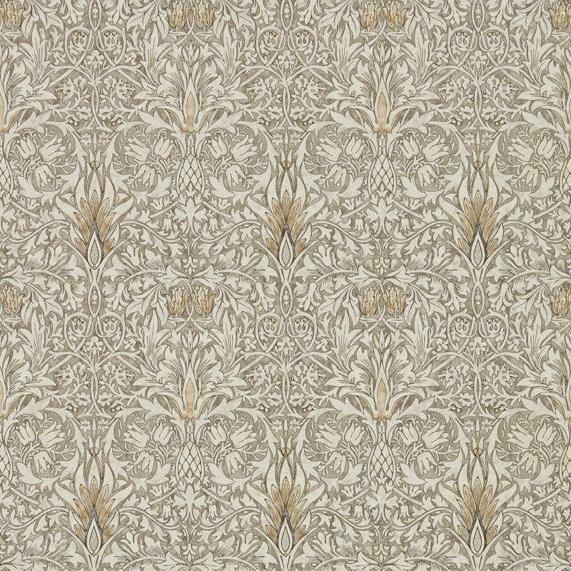 Acanthus 10.05m x 68.6cm Matte Wallpaper Roll, Cream