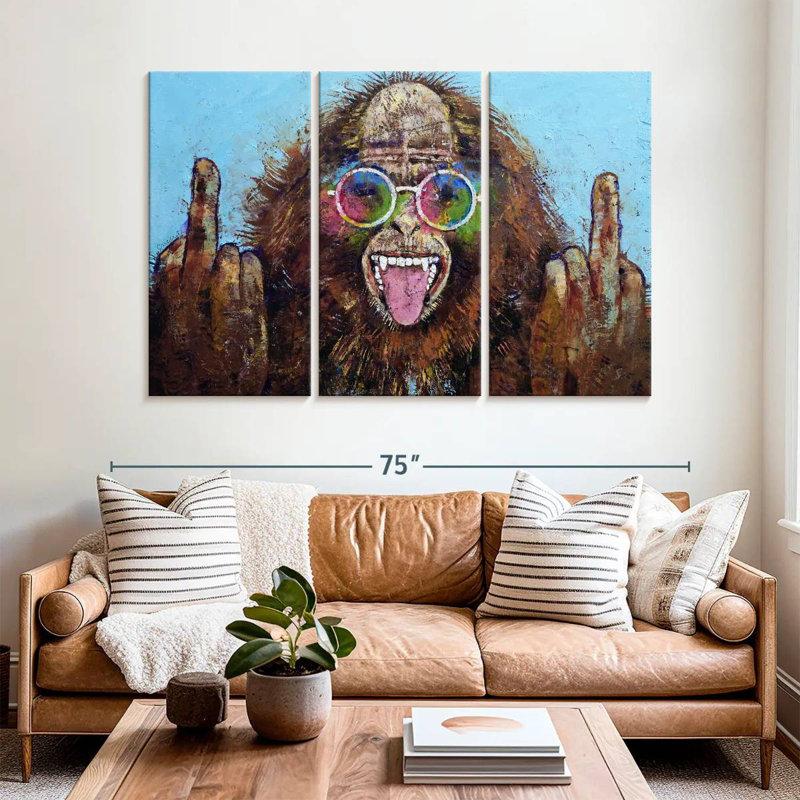 Brampt Bigfoot Double Bird, 42" H x 65" W