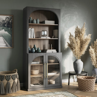 Étagère de rangement en verre
