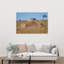 Savannah Lion Cubs Abstract Contemporary Landscape Nature Wall Art Print by Jeffrey C. Sink - 1 Piece Wrapped Canvas Wall Art-1832426667