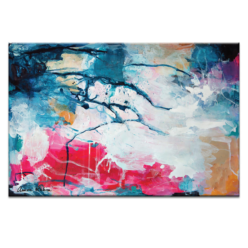 I Feel It All by Amira Rahim - Painting on Canvas, Timber, 102cm H x 152cm W
