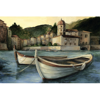 Mediterranean Harbor I by Ethan Harper - Wrapped Canvas Print